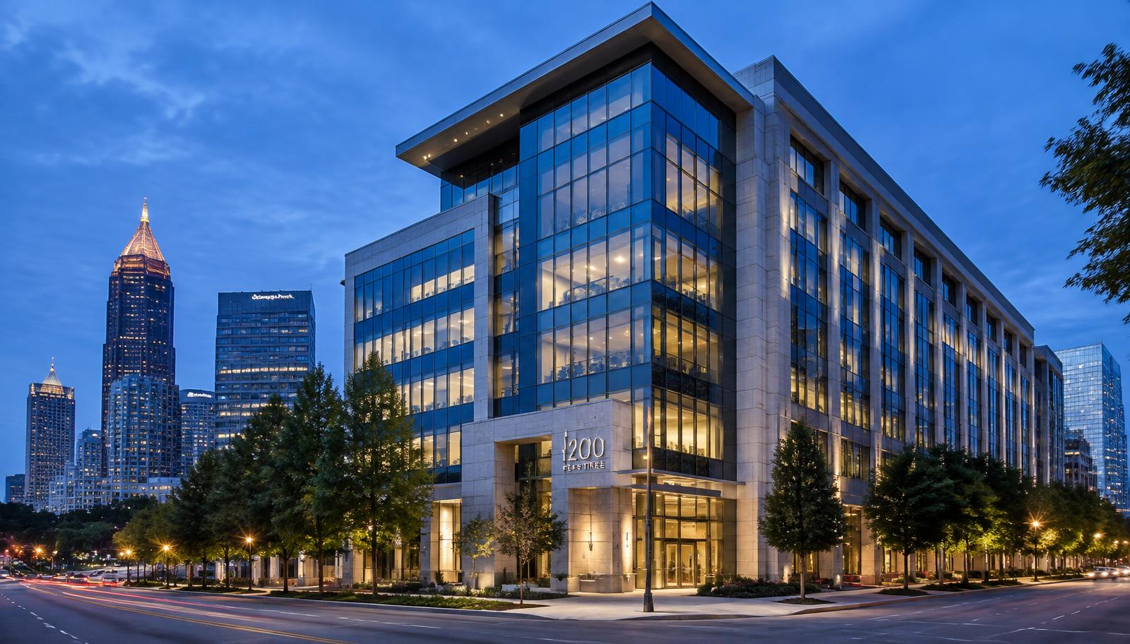 Commercial building representing negotiations